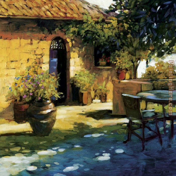 Courtyard Retreat painting - Philip Craig Courtyard Retreat art painting